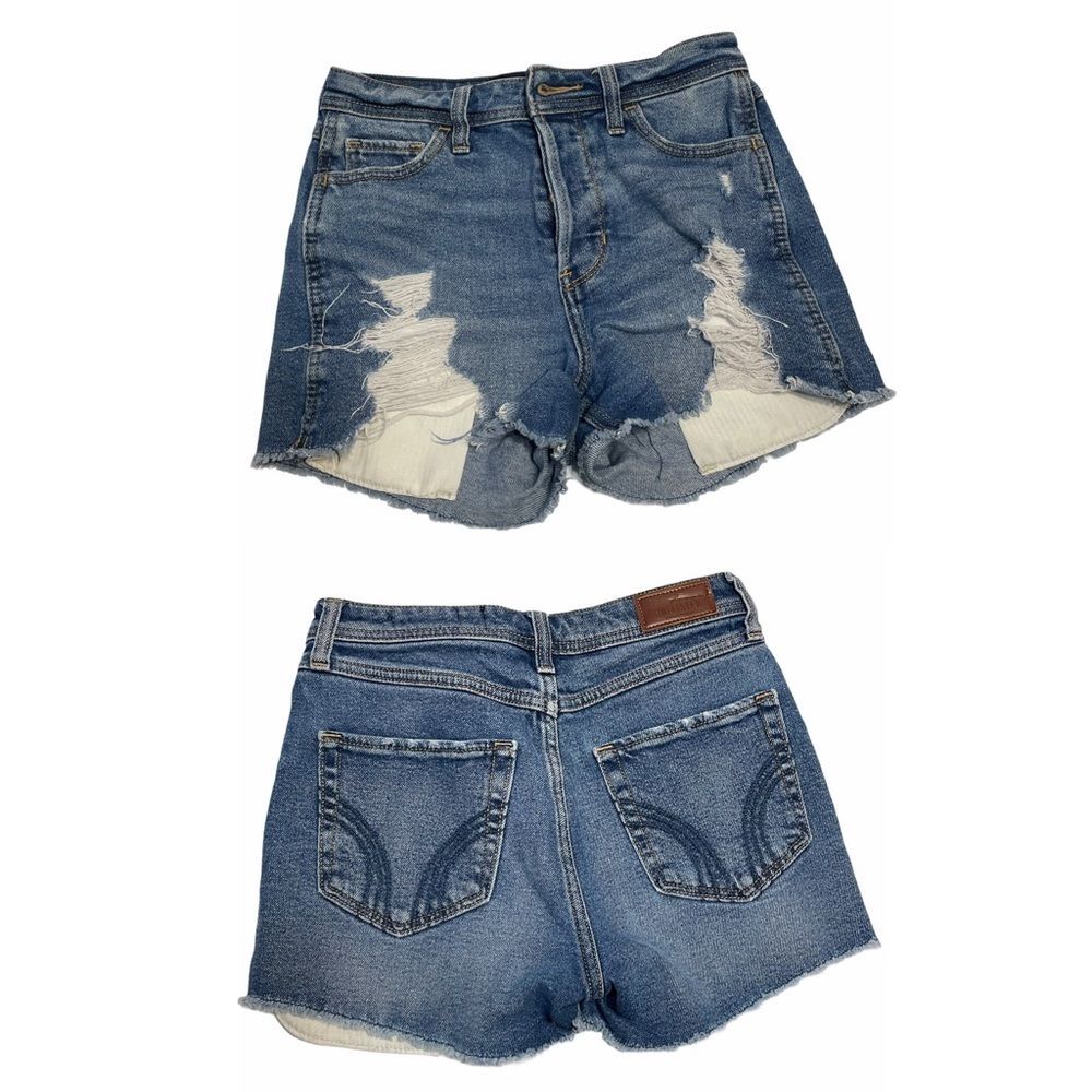 Hollister Sz 0 24 High Rise Boyfriend Shorts Jean